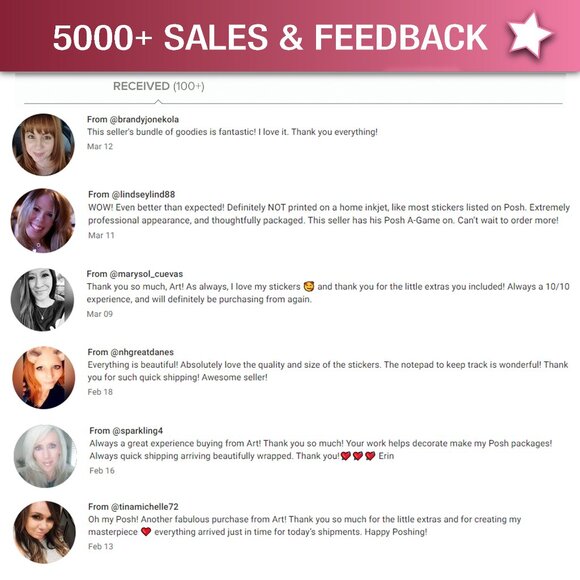 Posh Sticker Variety Pack (48ct) - Must Bundle - Picture 6 of 7